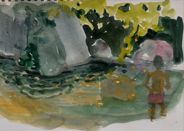 Plein air drawings- July